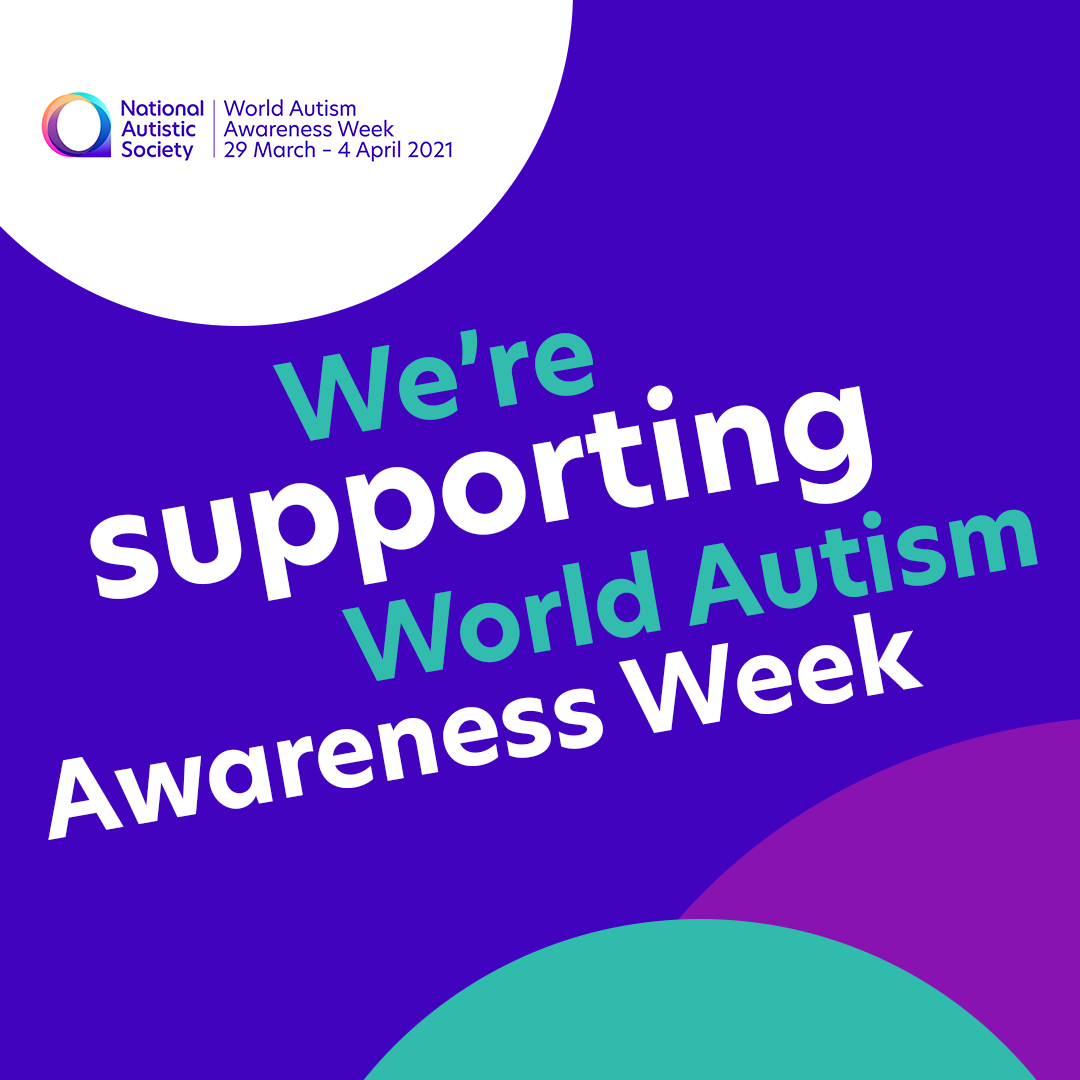 Image saying we are supporting world autism awareness week